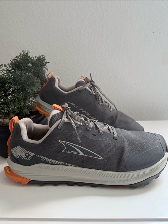 Altra Other - Altra lone peak 9  Men size 10 Gray Trail Running Shoes with Orange Accents